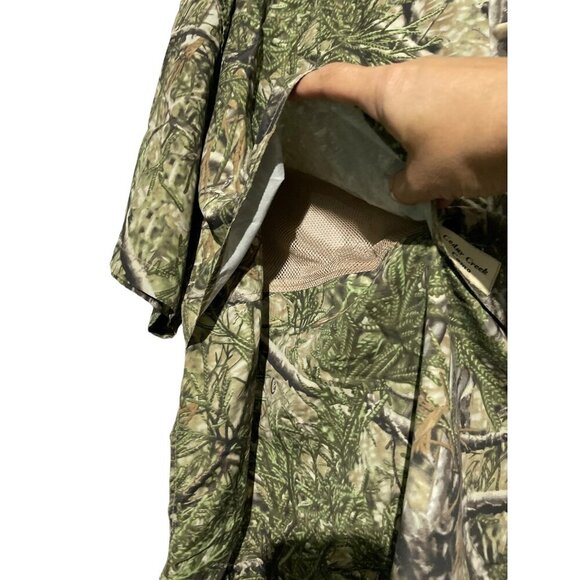 Cedar Creek Camo Men's Hunting Shirt Button Down Camouflage Green Size 3XL - Picture 5 of 5